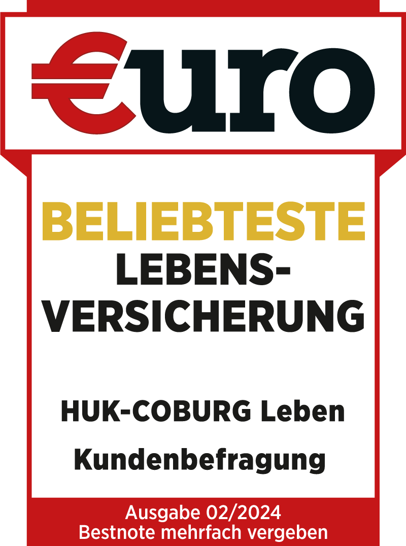€uro: Beliebteste Lebensversicherung, HUK-COBURG Leben Ausgabe 02/2024