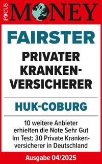 Focus Money „Fairster privater Krankenversicherer“ (Ausgabe 4/2024)