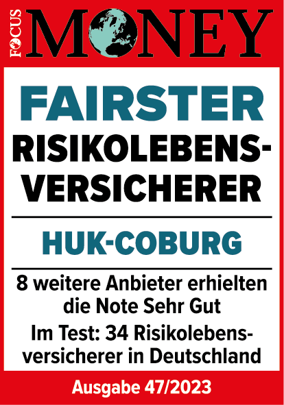 Focus Money, Fairster Risikolebensversicherer HUK-COBURG Ausgabe 47/2023