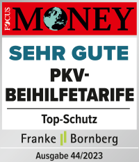 Focus Money Testat – Beste PKV-Beihilfetarife – Ausgabe 44/2022