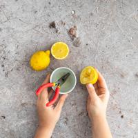 DIY - Rostflecken mit Zitronensaft entfernen