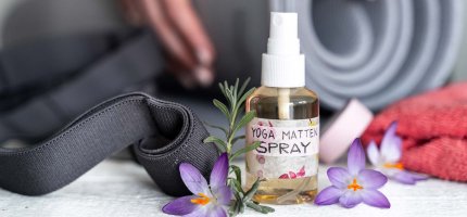 Selbstgemachtes Yogamatten-Spray