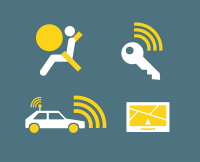 Icon: Automarke, Farbe, Sicherheit und Komfort