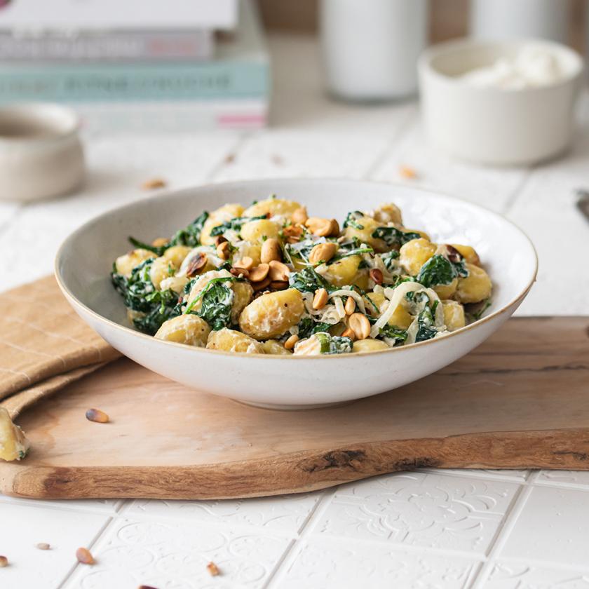 Italienische Gnocchi mit Ricotta und Spinat