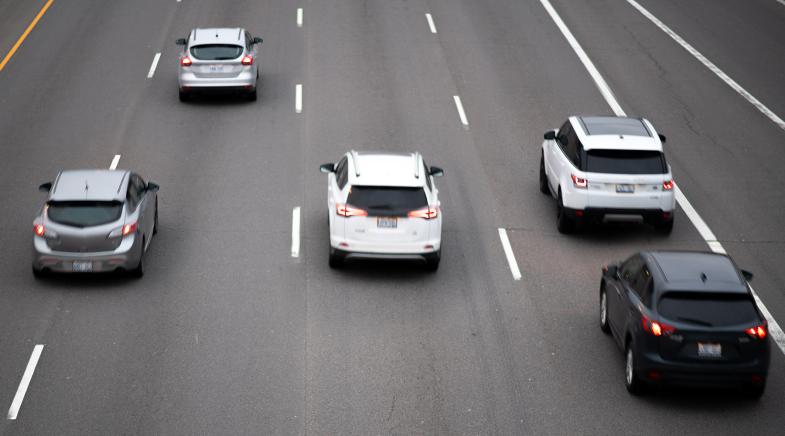 Autos auf der Autobahn